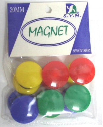 Magnet whiteboard Buttons -magnetic note holder-pack of 12 x 2 cm buttons