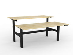 Agile 3 electric double desk pod-3 column-twin motor | Run out Special- Black frame only