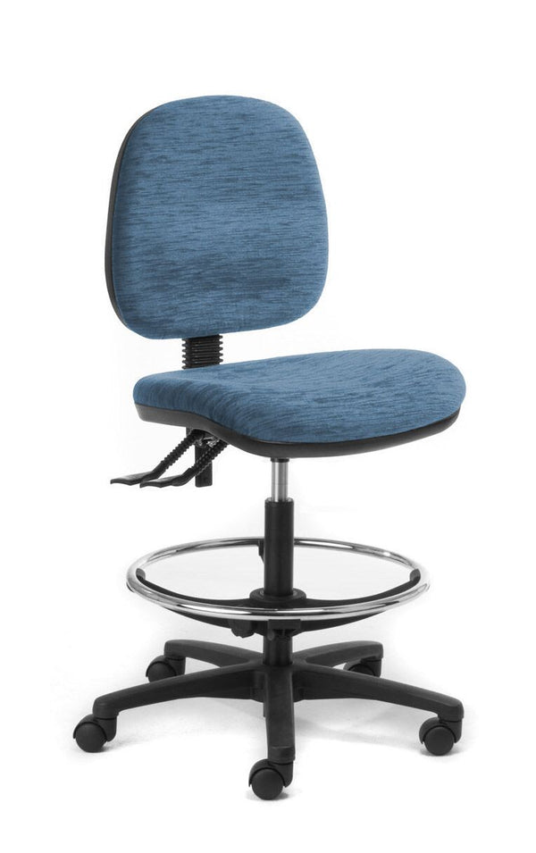 Alpha 2 lever Technical Chair -with chrome foot ring- high lift to 830 mm high