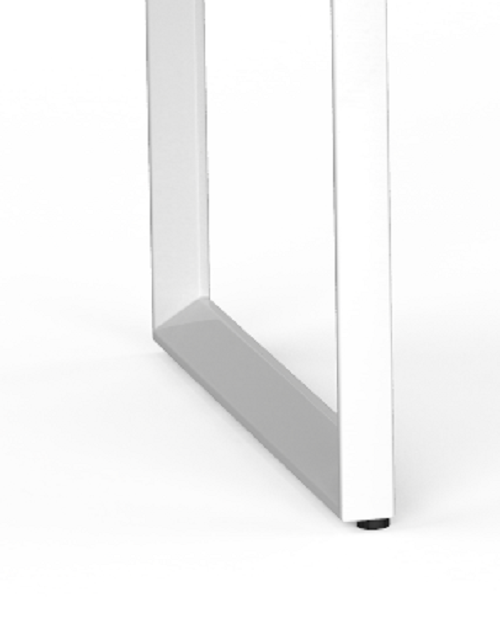 Anvil Workstation -White steel frame office corner workstation