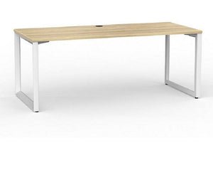 Anvil Office Desk with stable white steel frame plus four top colours
