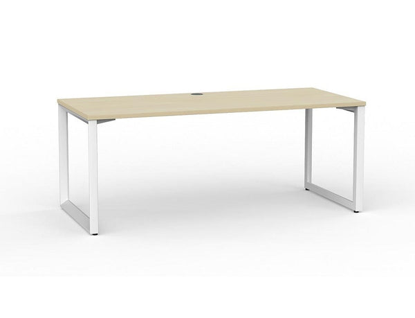 Anvil Office Desk with stable white steel frame plus four top colours