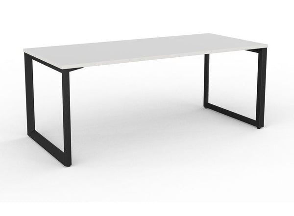 Anvil Office Desk with black stable steel frame plus four top colours