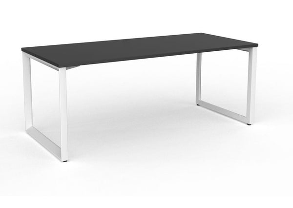 Anvil Office Desk with stable white steel frame plus four top colours