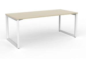 Anvil Office Desk with stable white steel frame plus four top colours