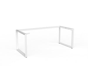 Anvil Office Desk with stable white steel frame plus four top colours
