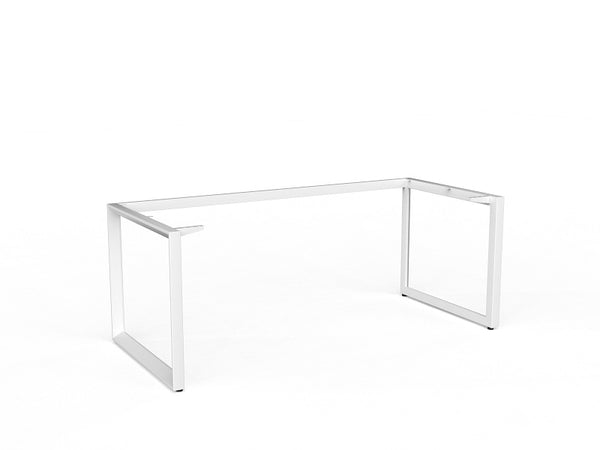 Anvil Office Desk with stable white steel frame plus four top colours