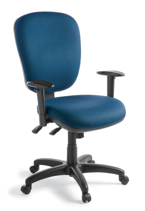 Arena High back Ergonomic office chair-wide seat-colour options| NZ Built