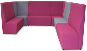 Aspire booth- NZ made booth seating- breakout- cafe-bench seating