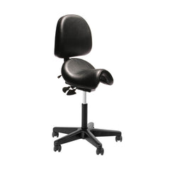 Bambach saddle seat stool- posture support stool with back option
