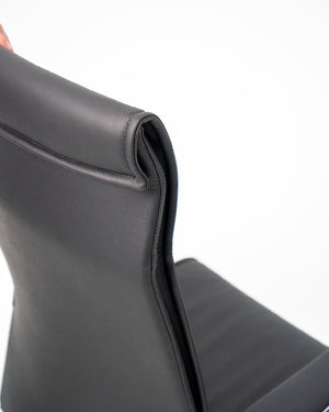 Bentley highback executive chair - Full grain Black Leather-