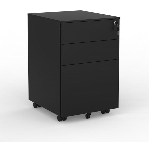Boost steel mobile drawers-slim 300mm - standard 390mm wide-3 colours