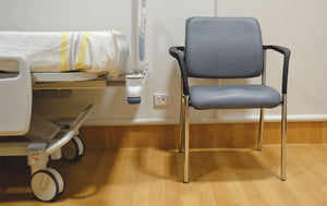 Lindis Mesh back visitor-meeting-training chair with arms-stacking chair