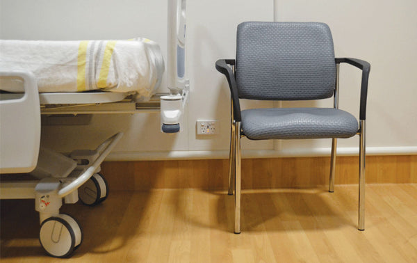 Lindis Mesh back visitor-meeting-training chair with arms-stacking chair