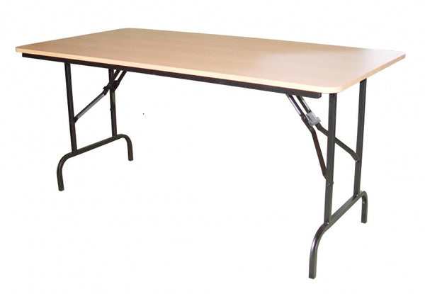 NZ Made Trestle Table with Folding Legs- colour options for Melteca top
