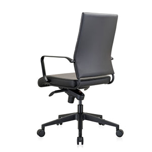 Classic executive meeting chair| soft PU vinyl in Black or Tan
