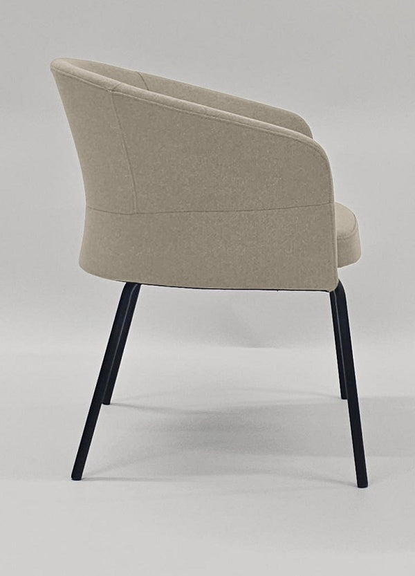 Clove Office Tub Chair-Reception-visitor Tub chair-two bases-three colour options