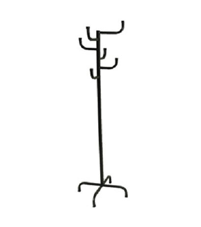 Coat Stand Tree top 6 hooks- Black