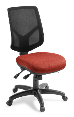 Crew mesh back office chair-3 lever AFRDI certified office chair with large wide seat-colour options-NZ built