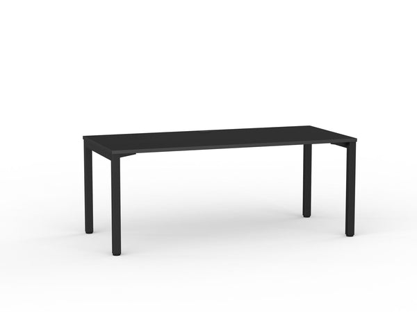 Cubit office desk| Black square steel desk frame- with four desk top colours