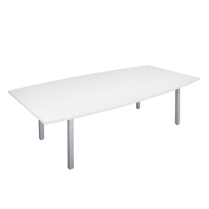 Cubit board table-bow shaped top-8 seater table-2400 x 1200- 3 frame with 4 top colour options