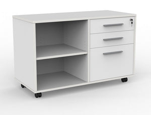 Cubit Caddy mobile drawers with shelf- under desk storage- colour options