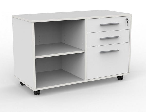 Cubit Caddy mobile drawers with shelf- under desk storage- colour options