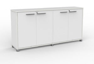Cubit Credenza- locking four door storage cupboard-1800 wide- 900 high-four standard colours