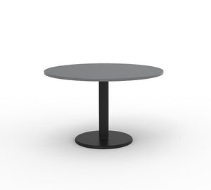 NZ Round Meeting Table - steel pedestal disc base - N Z made range