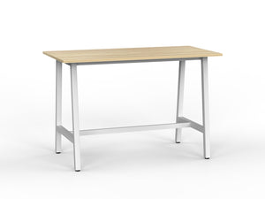Cubit Bar leaner table -square steel frame-1 meter high standing bench-