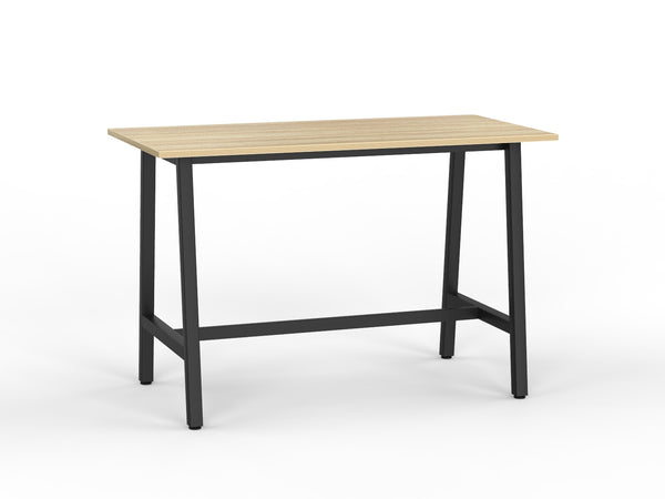 Cubit Bar leaner table -square steel frame-1 meter high standing bench-