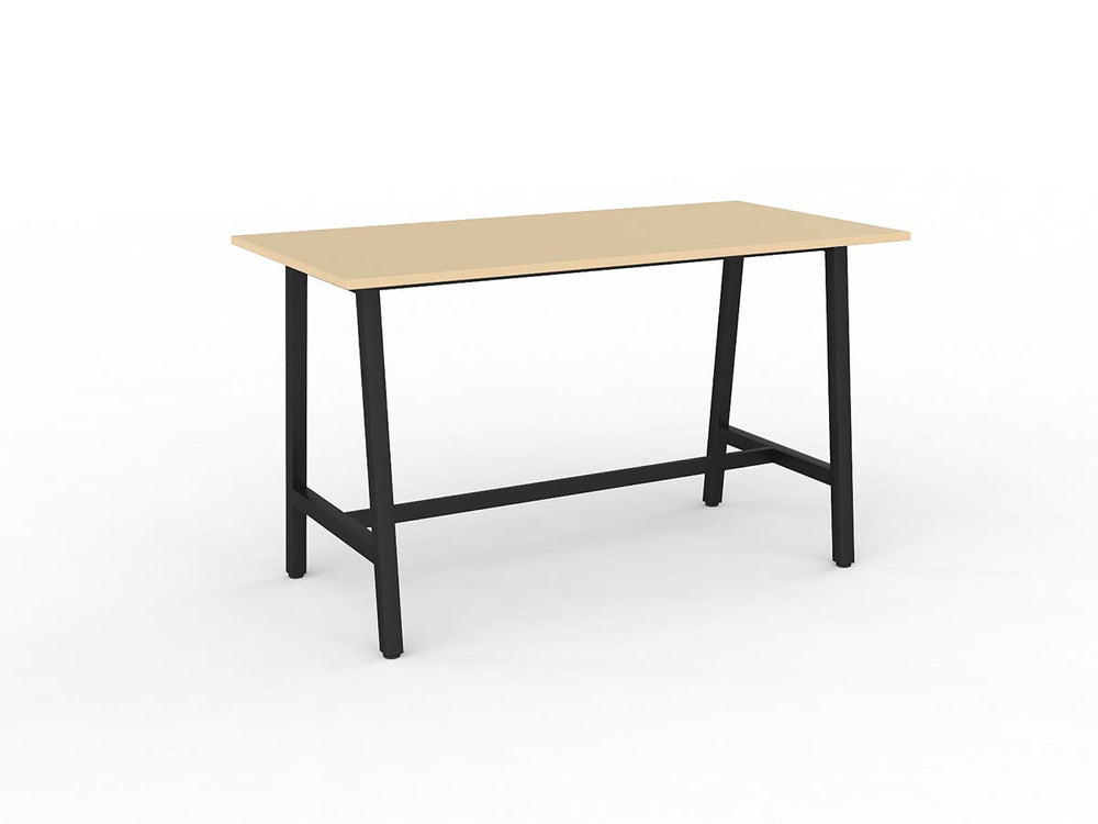 Cubit Bar leaner table -square steel frame-1 meter high standing bench-