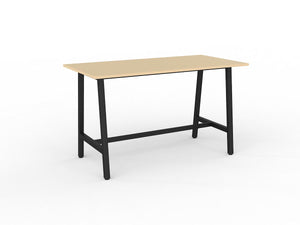 Cubit Bar leaner table -square steel frame-1 meter high standing bench-