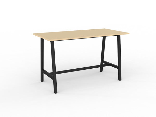 Cubit Bar leaner table -square steel frame-1 meter high standing bench-