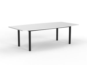 Cubit board table-bow shaped top-8 seater table-2400 x 1200- 3 frame with 4 top colour options