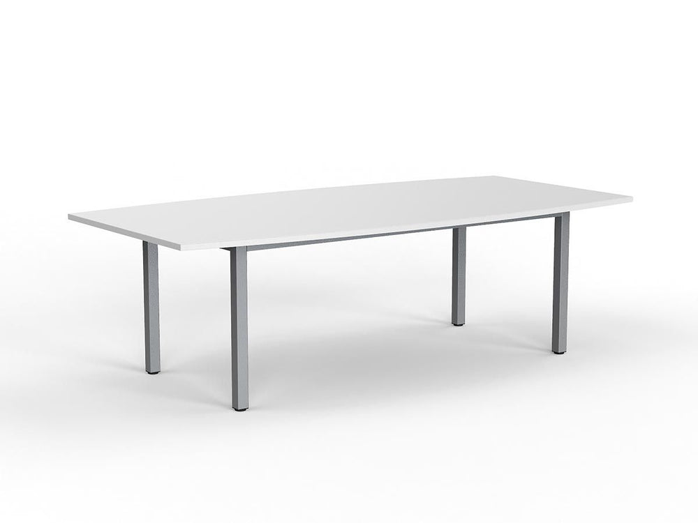 Cubit board table-bow shaped top-8 seater table-2400 x 1200- 3 frame with 4 top colour options