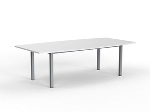 Cubit board table-bow shaped top-8 seater table-2400 x 1200- 3 frame with 4 top colour options