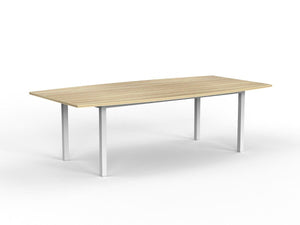 Cubit board table-bow shaped top-8 seater table-2400 x 1200- 3 frame with 4 top colour options