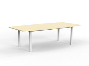 Cubit board table-bow shaped top-8 seater table-2400 x 1200- 3 frame with 4 top colour options
