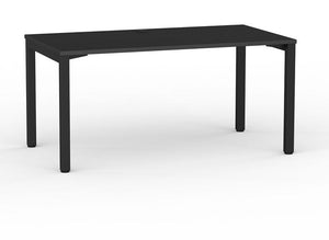 Cubit office desk| Black square steel desk frame- with four desk top colours