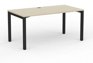 Cubit office desk| Black square steel desk frame- with four desk top colours