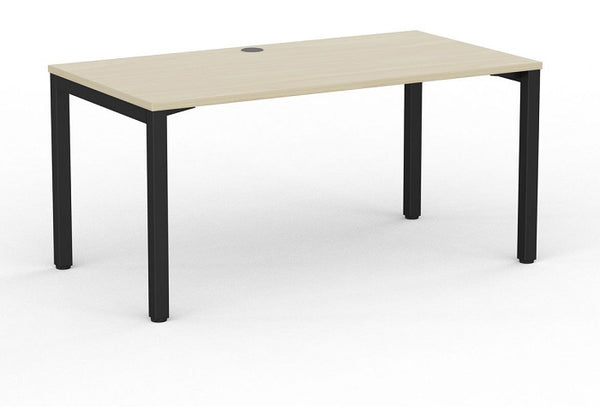 Cubit office desk| Black square steel desk frame- with four desk top colours