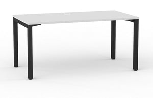 Cubit office desk| Black square steel desk frame- with four desk top colours