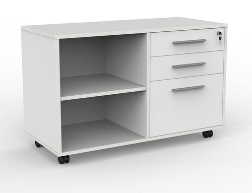 Cubit Caddy mobile drawers with shelf- under desk storage- colour options