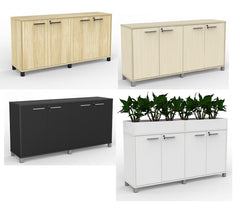 Cubit Credenza- locking four door storage cupboard-1800 wide- 900 high-four standard colours