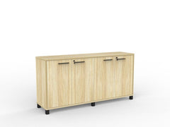 Cubit Credenza- locking four door storage cupboard-1800 wide- 900 high-four standard colours