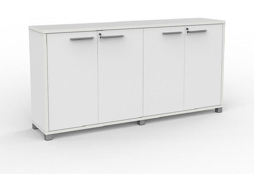 Cubit Credenza- locking four door storage cupboard-1800 wide- 900 high-four standard colours