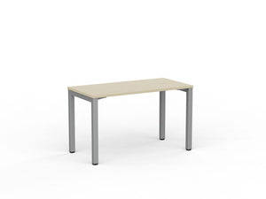 Cubit office desk |silver square steel desk frame with four desk top colours