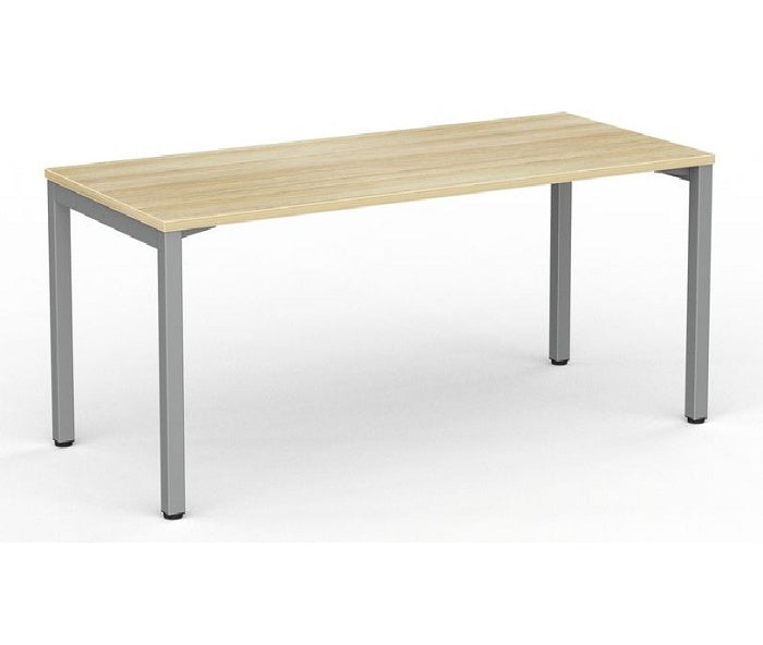 Cubit office desk |silver square steel desk frame with four desk top colours