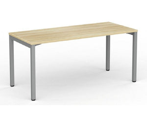 Cubit office desk |silver square steel desk frame with four desk top colours